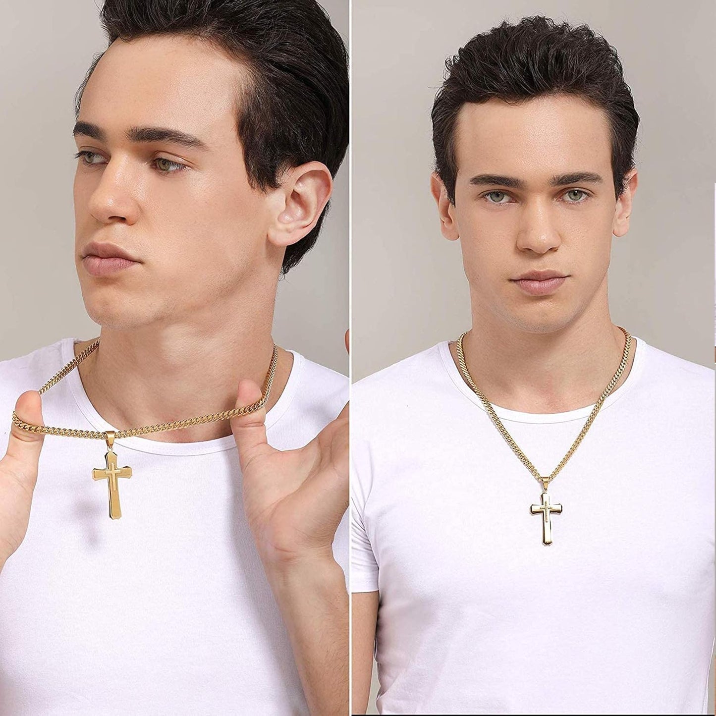 Chain Necklace for Men Women, 18K Gold Plated/Sliver Plated, 20 Inch – 30 Inch, Come with a Box