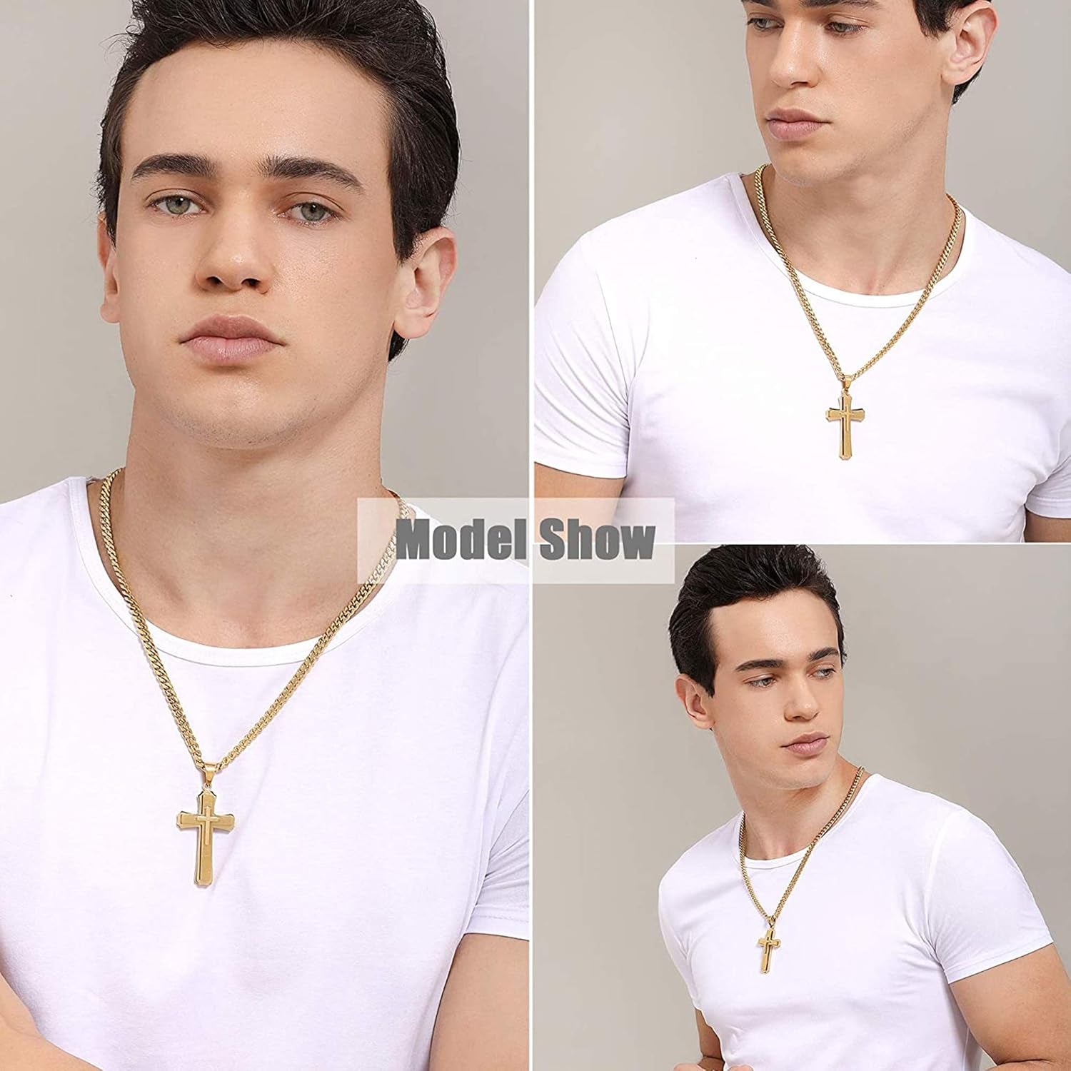 Chain Necklace for Men Women, 18K Gold Plated/Sliver Plated, 20 Inch – 30 Inch, Come with a Box