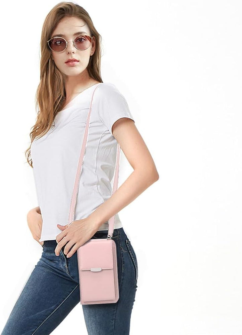 Small Crossbody Bag Cell Phone Purse Wallet with Credit Card Slots for Women