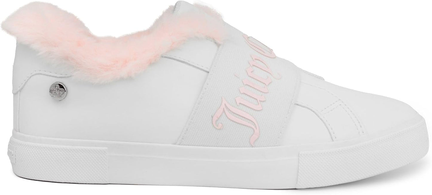 Women'S Slip-On Low Top Shoes - Stylish and Comfortable Casual Tennis Sneakers for Fashionable Walking-Choppy-White/Blush-7
