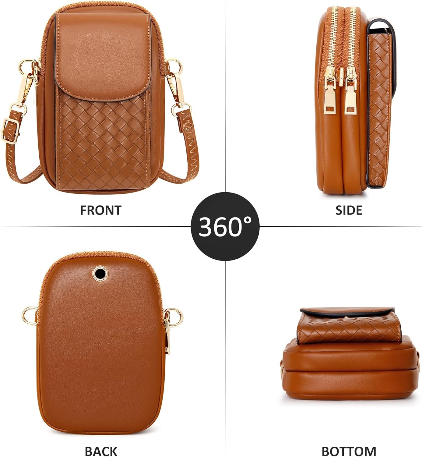 Small Crossbody Phone Bags for Women with Card Slots, Cellphone Purse Wallet for Travel Shopping