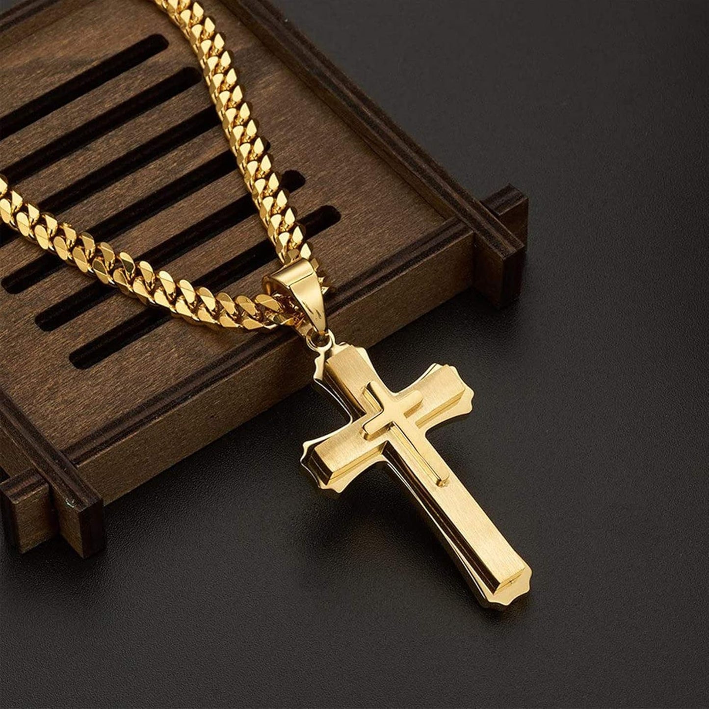 Chain Necklace for Men Women, 18K Gold Plated/Sliver Plated, 20 Inch – 30 Inch, Come with a Box