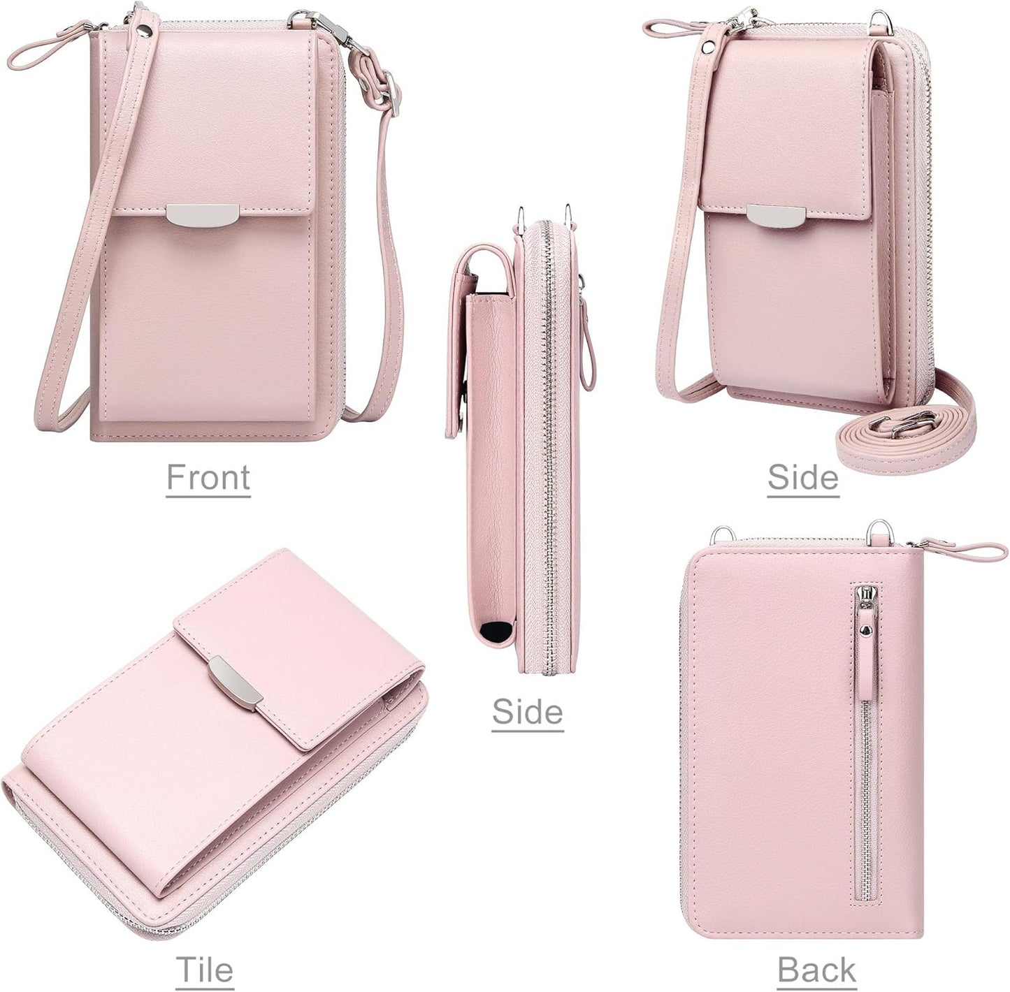 Small Crossbody Bag Cell Phone Purse Wallet with Credit Card Slots for Women
