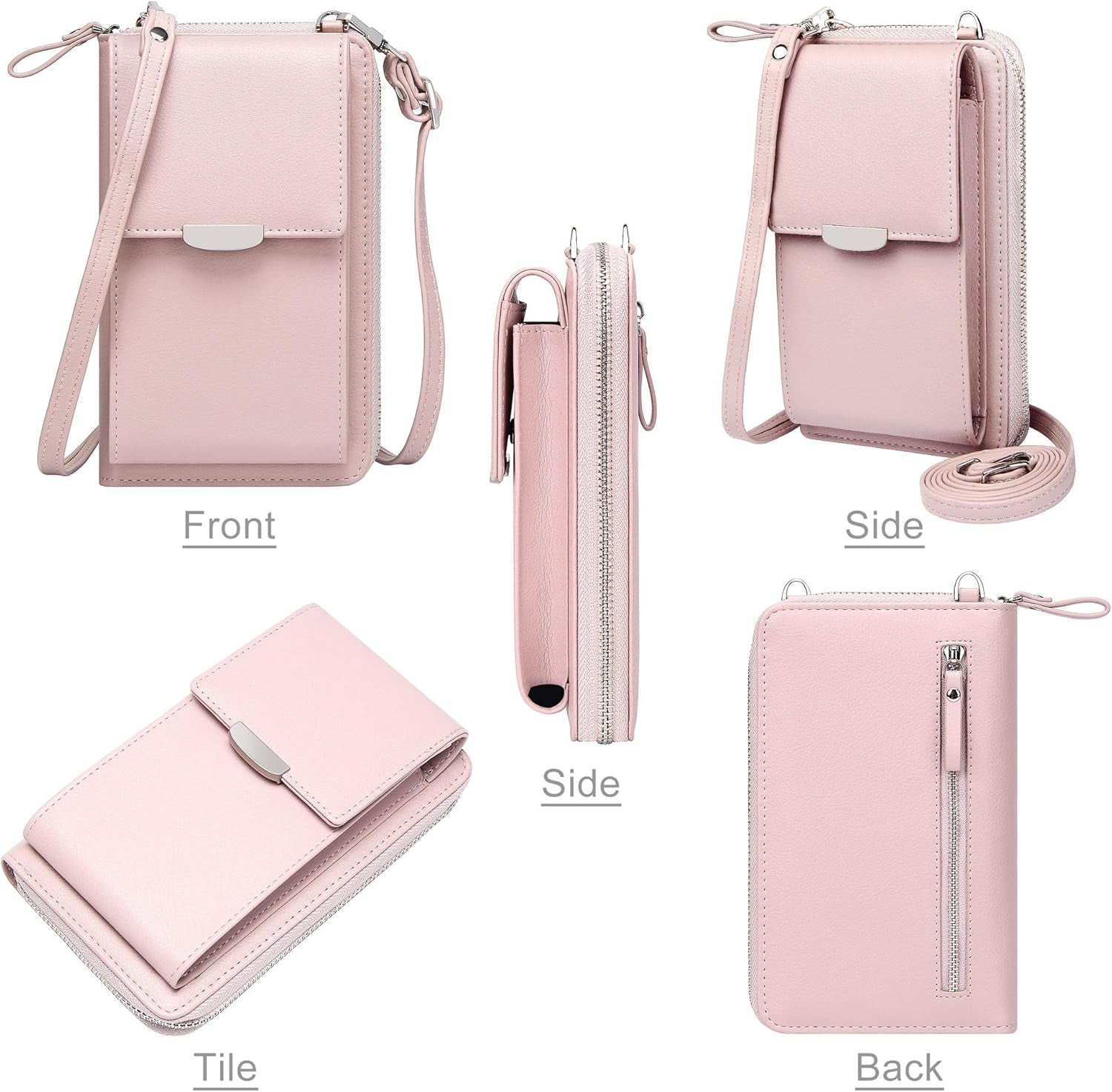 Small Crossbody Bag Cell Phone Purse Wallet with Credit Card Slots for Women