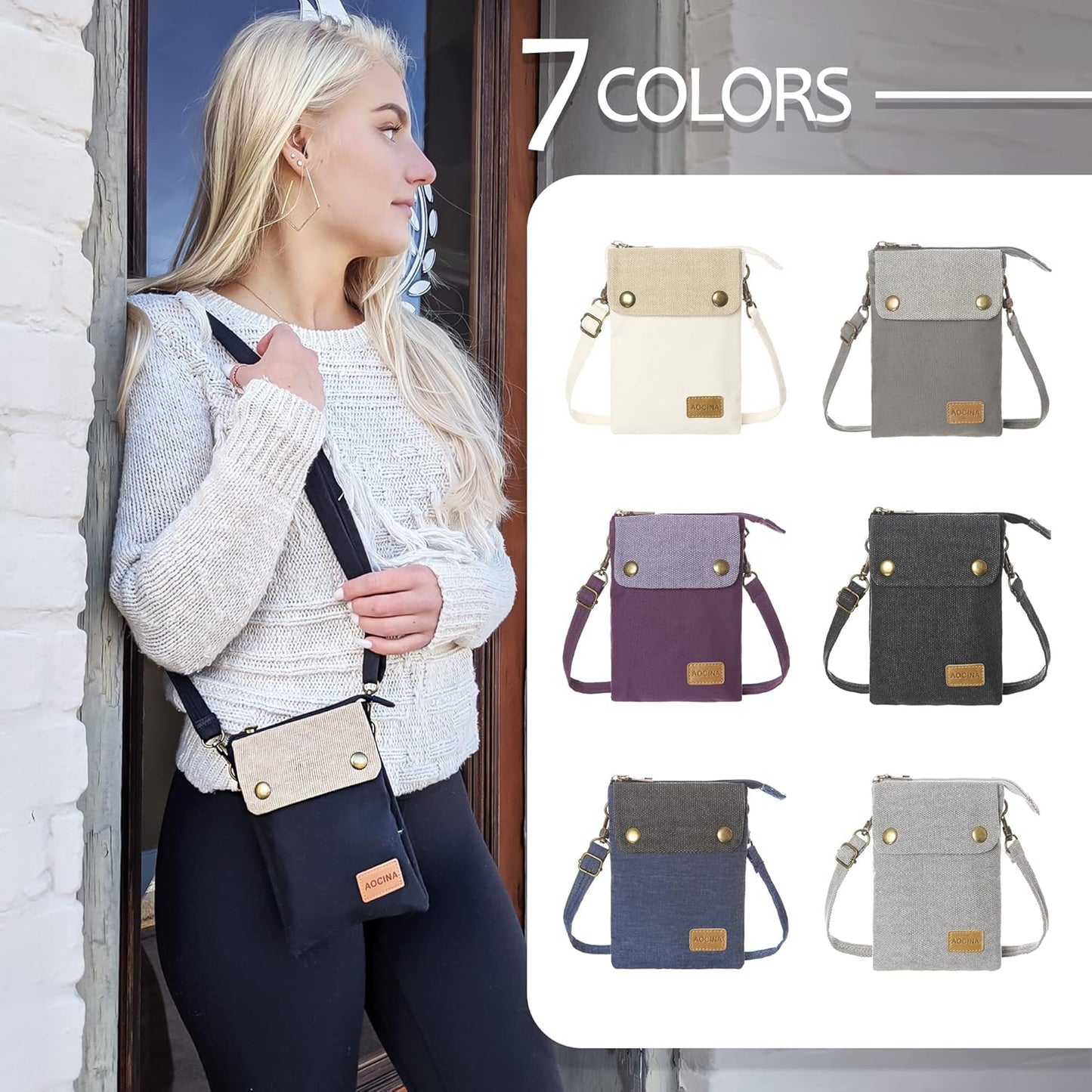 Small Crossbody Purse Kawaii Phone Purse Cute Little Wallet Key Bag Gifts for Teen Girls Daughter Trendy Stuff