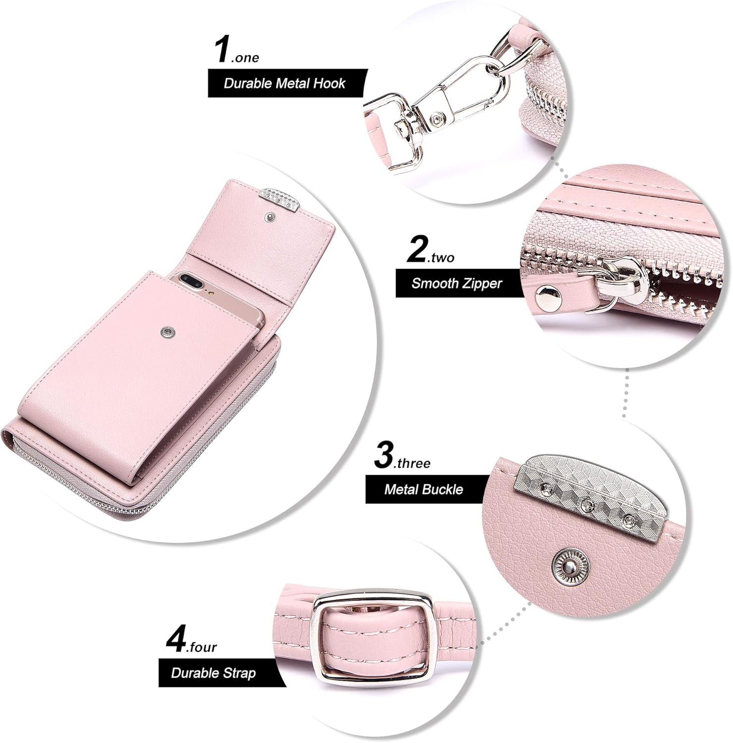 Small Crossbody Bag Cell Phone Purse Wallet with Credit Card Slots for Women